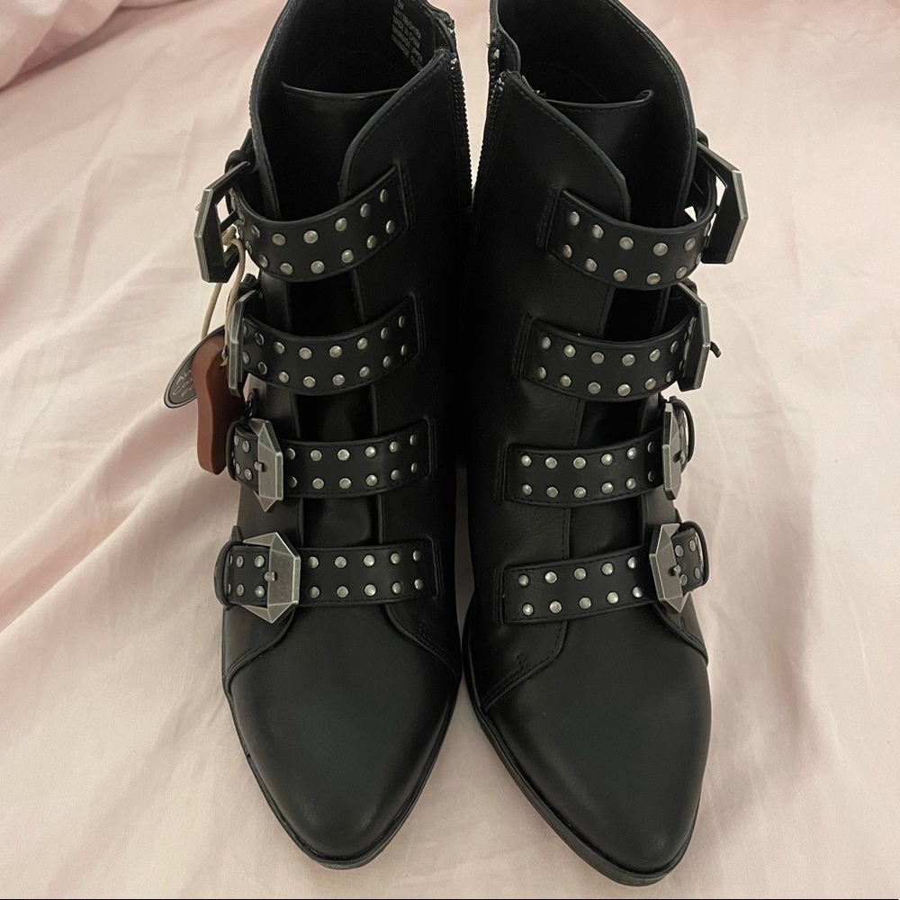 MIA Shyra Studded Buckle Strap Bootie - Picture 5 of 8
